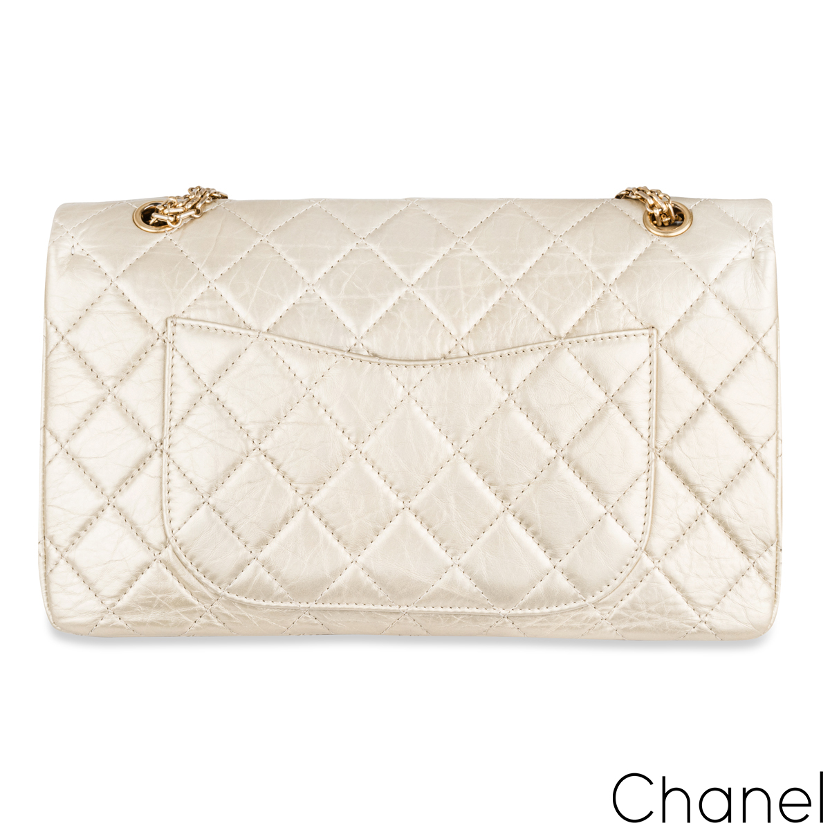 Chanel Reissue 255 Flap Bag Quilted Aged Calfskin 226 Gold 218235183
